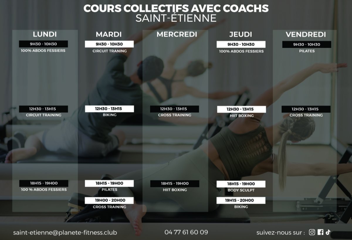 Planning cours collectif