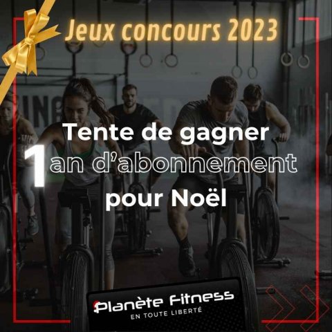Concours dans ta salle de musculation Planète Fitness Saint-Etienne à Villars proche de La Fouillouse, L'Etrat, Saint-priest-en-jarez .