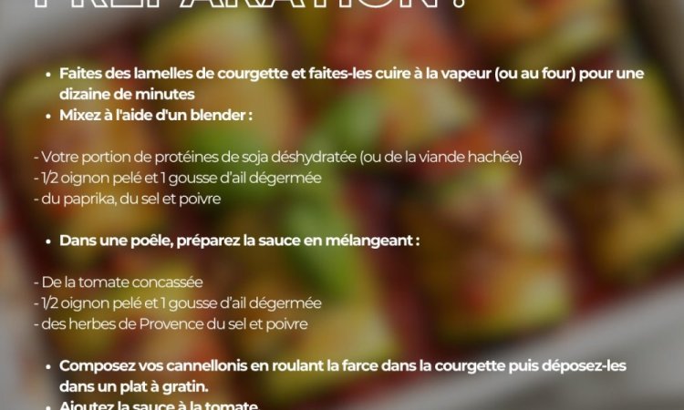 Idée de recette pour repas sain et gourmand à Villars